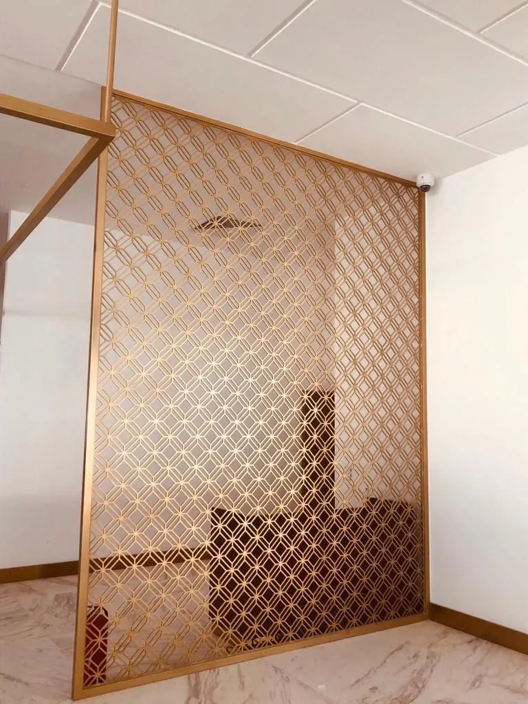 Laser-cut screen